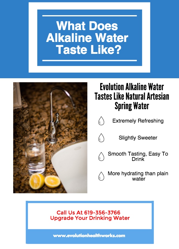 Evolution Alkaline Water Taste